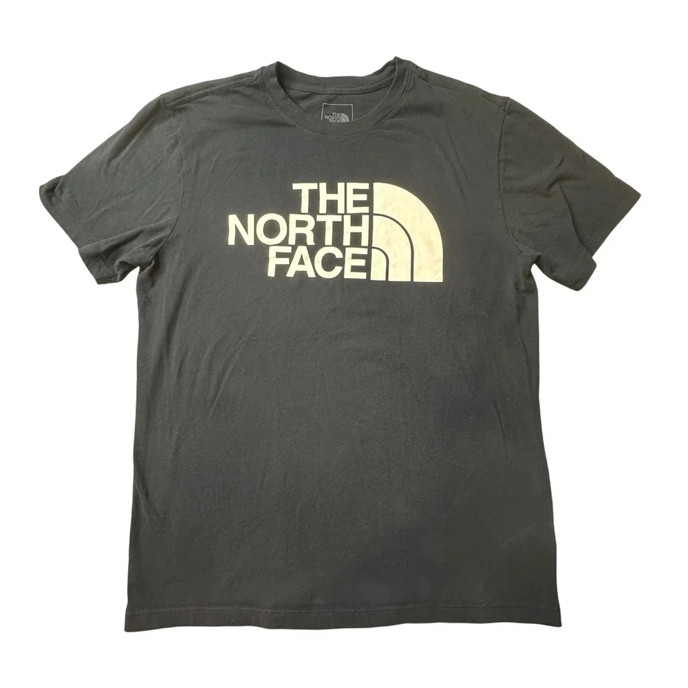 The North Face T-Shirt‎ Mens M Navy Blue Half Dome Logo Graphic Tee Short Sleeve